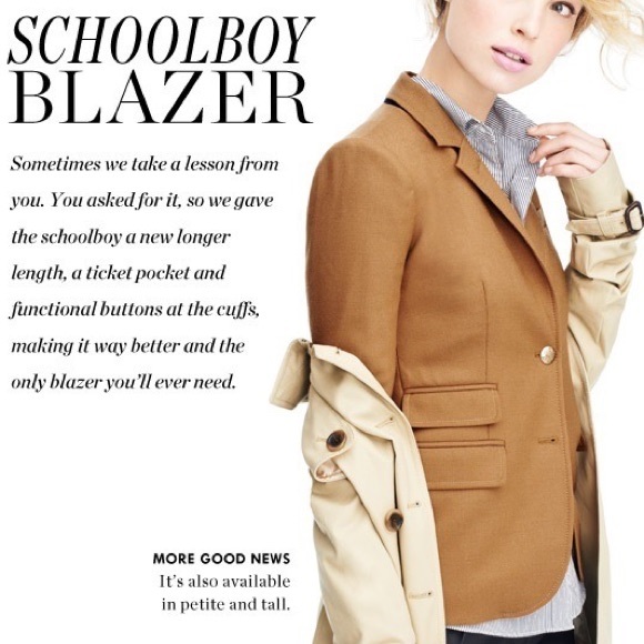 J Crew Schoolboy Blazer Navy - Picture 2 of 4